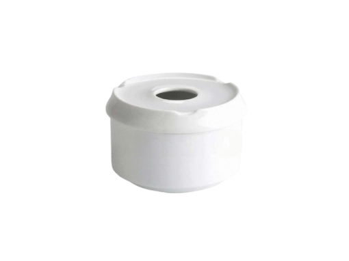 Cenicero agua porcelana blanca