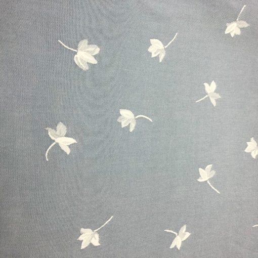 alquiler manteleria azul estampada