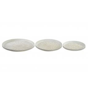 alquiler bandeja redonda arabian gold blanco