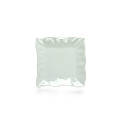 Plato pan 15x15cm AIR porcelana blanca