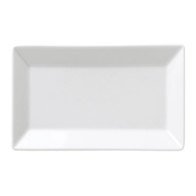 DEALDE Bandeja rectangular 46X28cm MING porcelana blanca