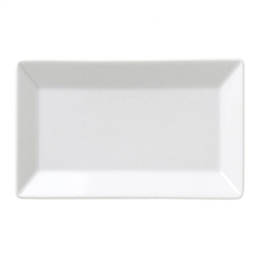 Bandeja rectangular 46X28cm MING porcelana blanca