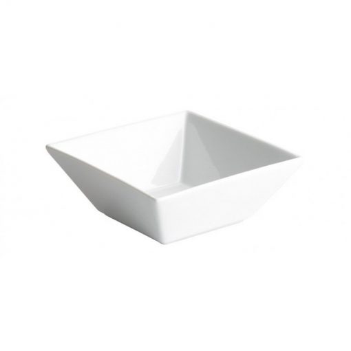 Bol cuadrado 13x13cm MING stoneware blanca