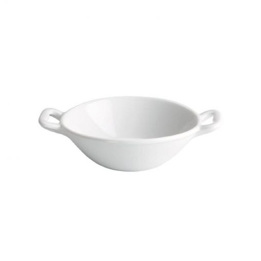 Mini CAZUELA redonda 10cm Ø  porcelana blanca