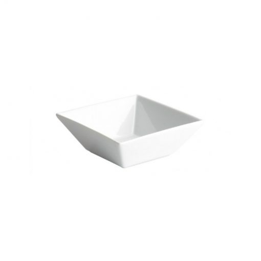 Mini bol cuadrado 8x8cm MING stoneware blanca
