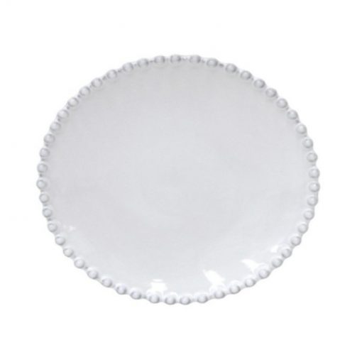 Plato postre 22cm_ø PEARL porcelana blanca