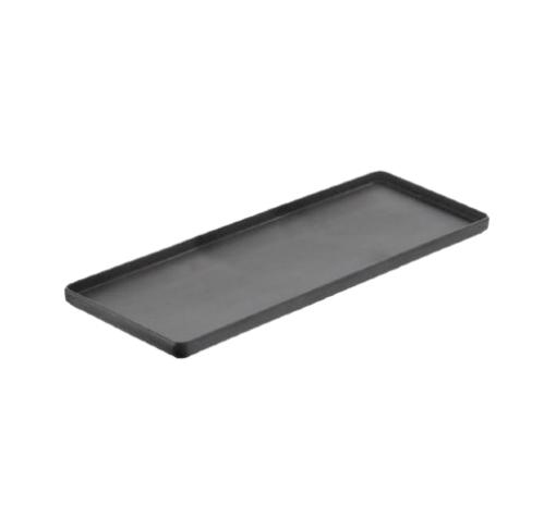 Bandeja rectangular 60x20 LANZAROTE BLACK melamina negra