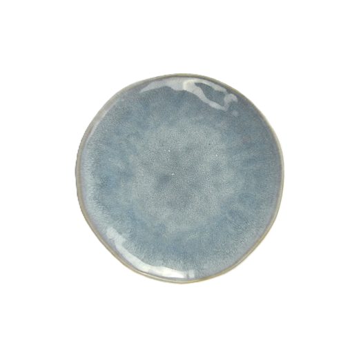 Plato postre 21cmØ AZUL EMPOLVADO