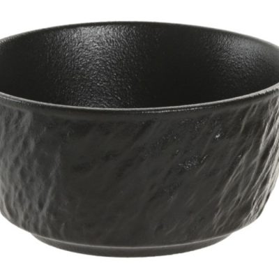 Bol redondo 11,5cm PIZARRA NEGRA porcelana