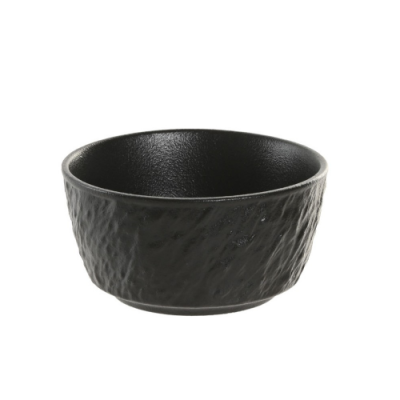 Bol redondo 11cm PIZARRA porcelana negra