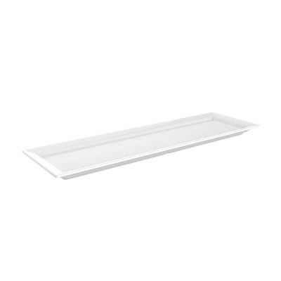 Bandeja rectangular GN2/4 53x16cm OTTOMAN melamina blanca