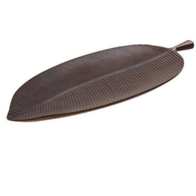 Bandeja hoja 57x20cm ESTERLICIA melamina marrón