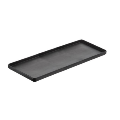 Bandeja rectangular gn2/4 53x16cm LANZAROTE melamina negra