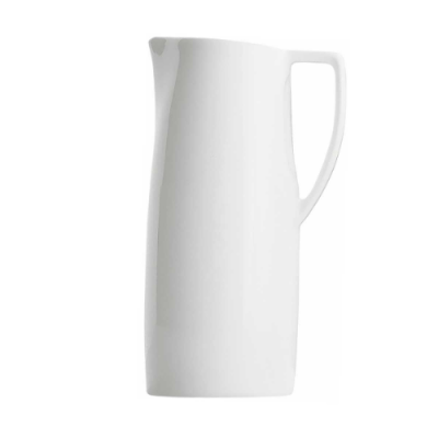 Jarra con asa 1L MALVARROSA porcelana blanca