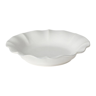 Plato hondo 25cm ROSA porcelana blanca