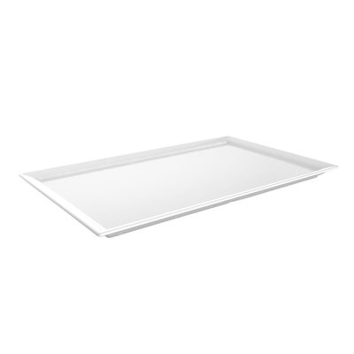 Bandeja rectangular GN1/1 53x32cm OTTOMAN melamina blanca